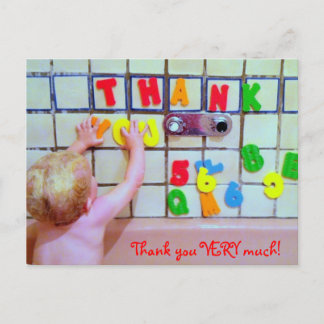 carte postale Merci