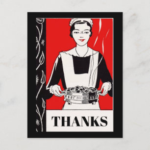 CARTE POSTALE MERCI ,