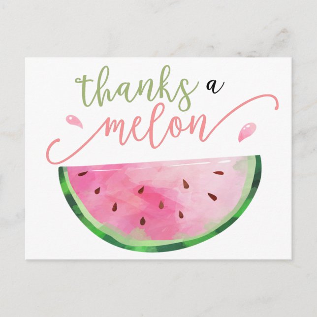 Carte Postale Merci à Melon Merci Postcard (Devant)