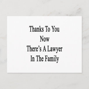 Carte Postale Merci à vous maintenant Il y a un avocat dans la f