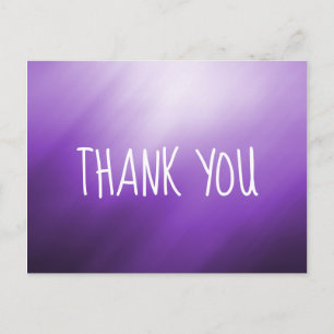 Carte Postale Merci Abstrait blanc violet