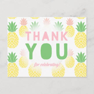 Carte postale Merci ananas
