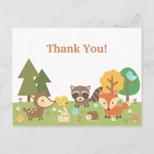 Carte Postale Merci animal de bois mou