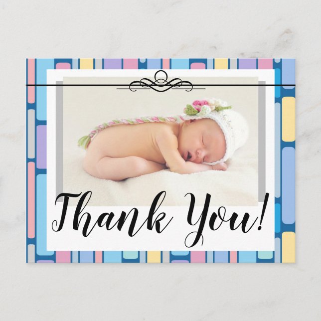 Carte Postale Merci Anniversaire Un Pastels Photo (Devant)