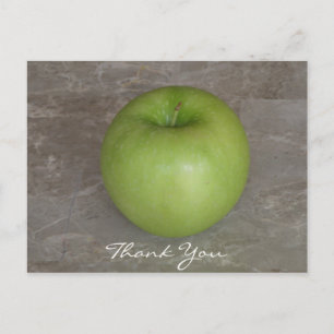 Carte postale Merci Apple vert