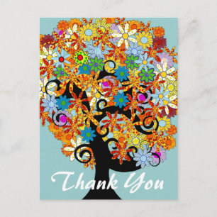 Carte Postale Merci - Arbre d'amour
