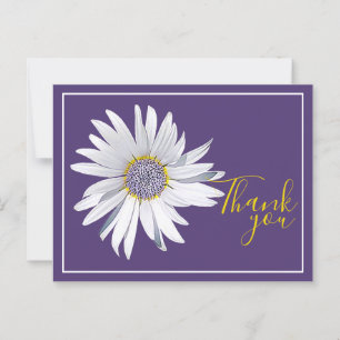 Carte Postale Merci Arrière - plan violet blanc