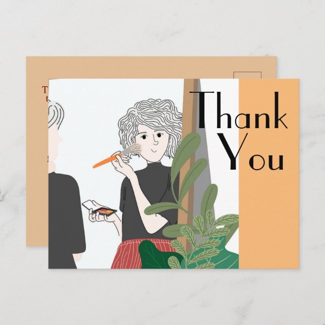 Carte Postale Merci au docteur (Devant / Derrière)