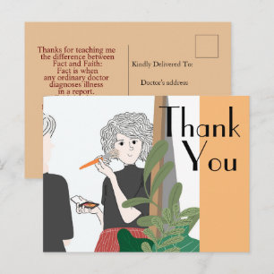 Carte Postale Merci au médecin