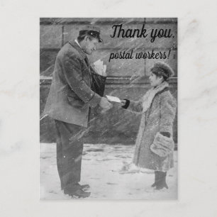 Carte postale Merci aux facteurs