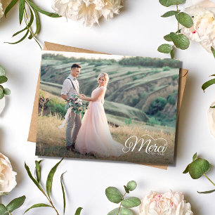 Carte Postale Merci Beacoup Photo de mariage français
