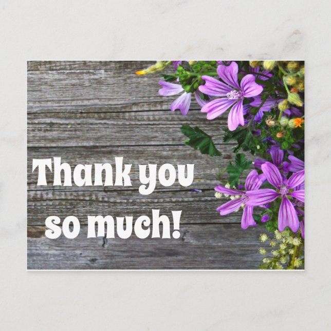 Carte Postale Merci beaucoup (Devant)