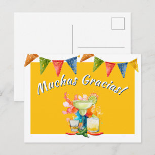 Carte Postale Merci Beaucoup Fiesta Mexicaine Merci