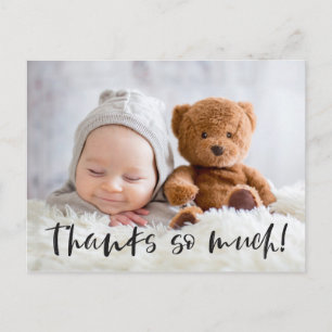 Carte Postale Merci Beaucoup Noir Merci photo bébé