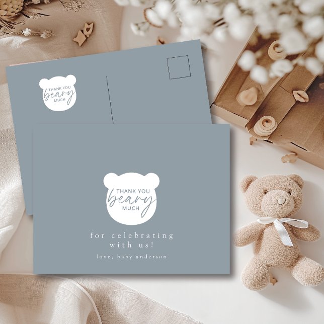 Carte Postale Merci Beaucoup Ours (Créateur téléchargé)