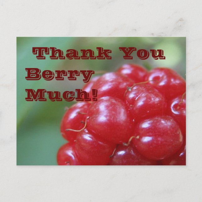 Carte Postale Merci Berry Beaucoup ! - Dites-le avec un très (Devant)