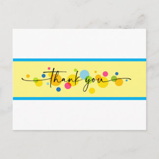 Carte Postale Merci Bulles