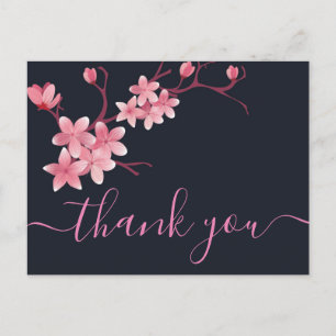 Carte postale Merci Cherry Blossom
