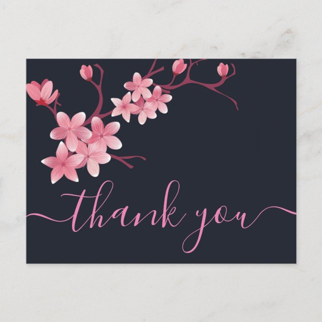 Carte postale Merci Cherry Blossom (Devant)