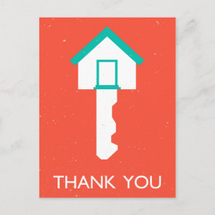 Carte Postale merci clé au foyer