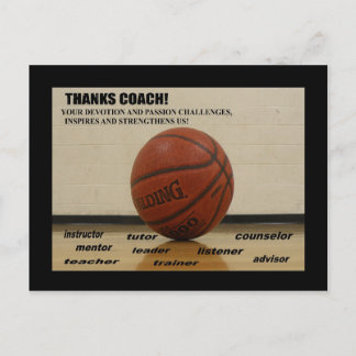 Carte postale "Merci-Coach"