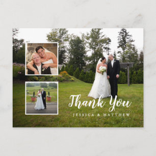 Carte Postale Merci Collage Mariage multi-photos
