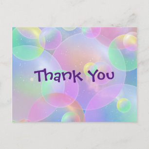 Carte postale Merci - Conception de bulles