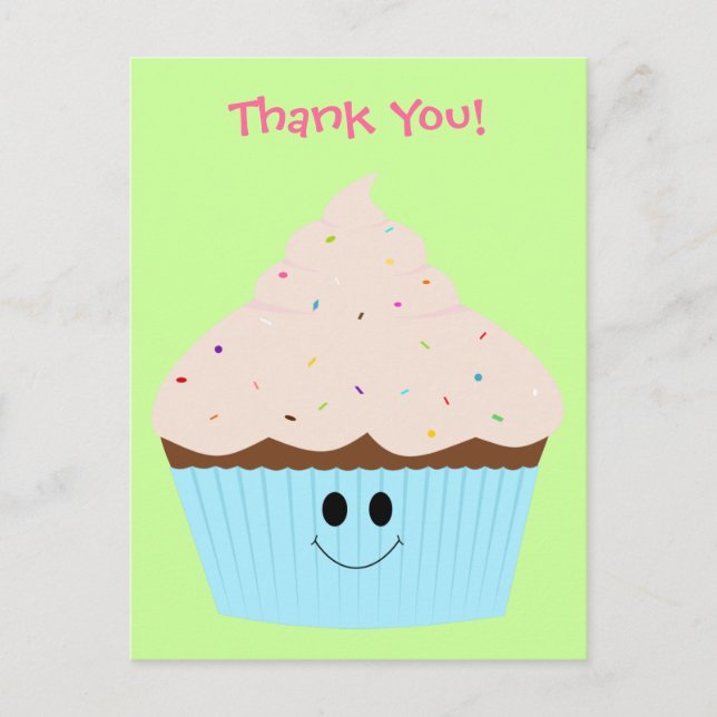 Carte postale Merci Cupcake (Devant)