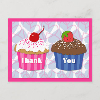 Carte postale Merci Cupcake
