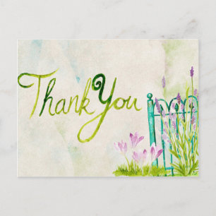 Carte Postale Merci d'aquarelle de lavande