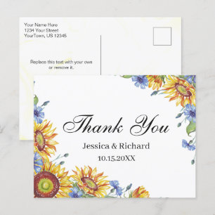 Carte postale Merci d'aquarelle Ukraine
