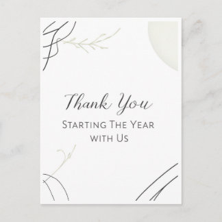 Carte Postale Merci d'avoir commencé l'année avec nous