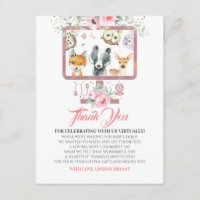 Merci de Baby shower virtuel