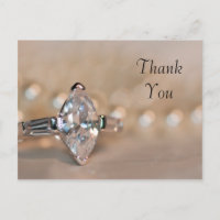 Merci de bague de fiançailles de diamant de