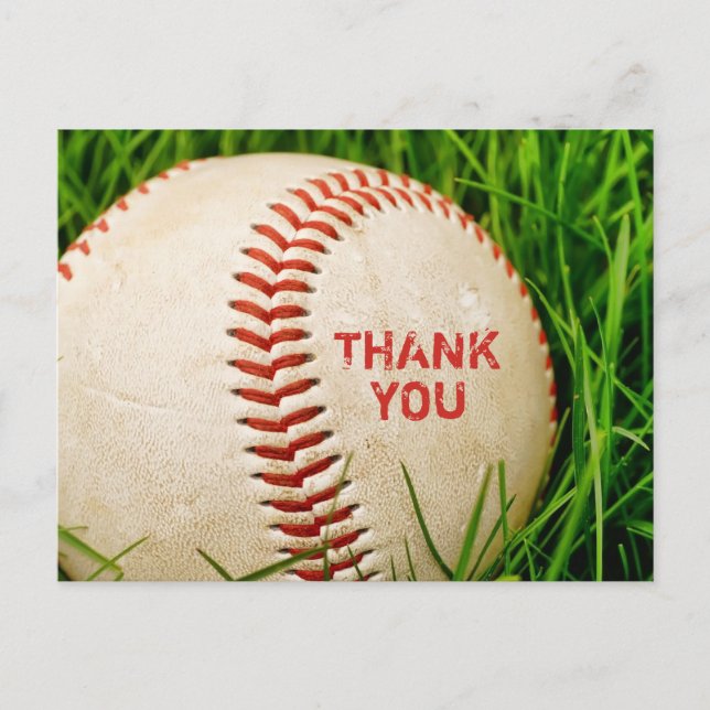 Carte postale Merci de base-ball (Devant)