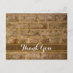 Carte Postale Merci de briques industrielles chic