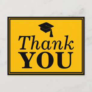 Carte Postale Merci de Casquette de la Black Gold Grad