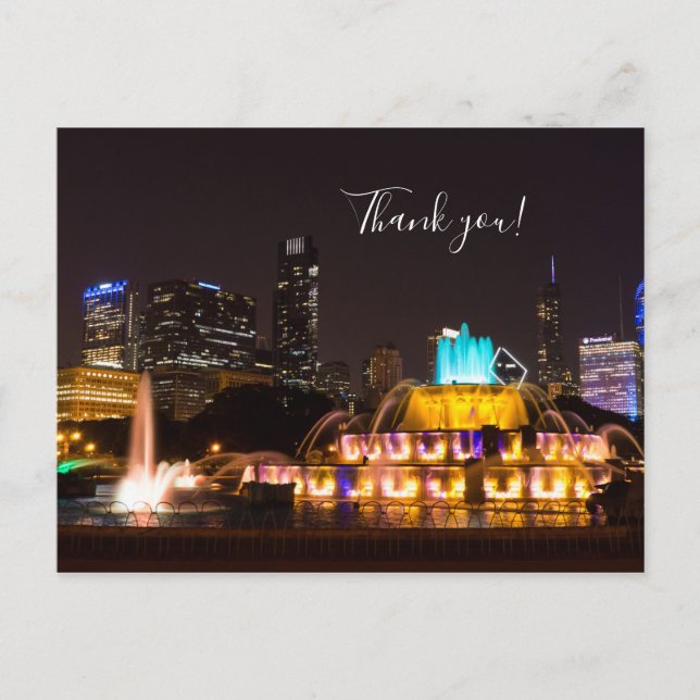 Carte postale Merci de Chicago Grant Park (Devant)