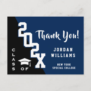 Carte Postale Merci de graduation minimaliste simple moderne