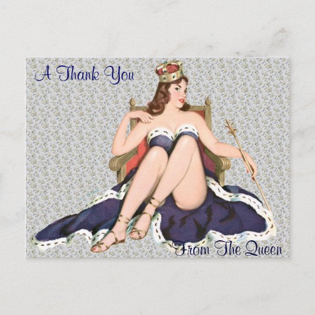 Carte Postale Merci de la reine (Devant)