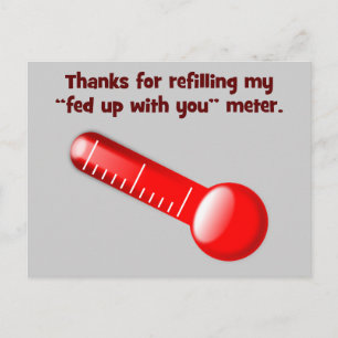 Carte Postale Merci de m'assurer que je reste énervée contre toi