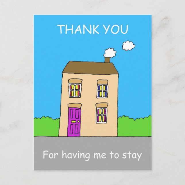 Carte Postale Merci de me voir rester (Devant)