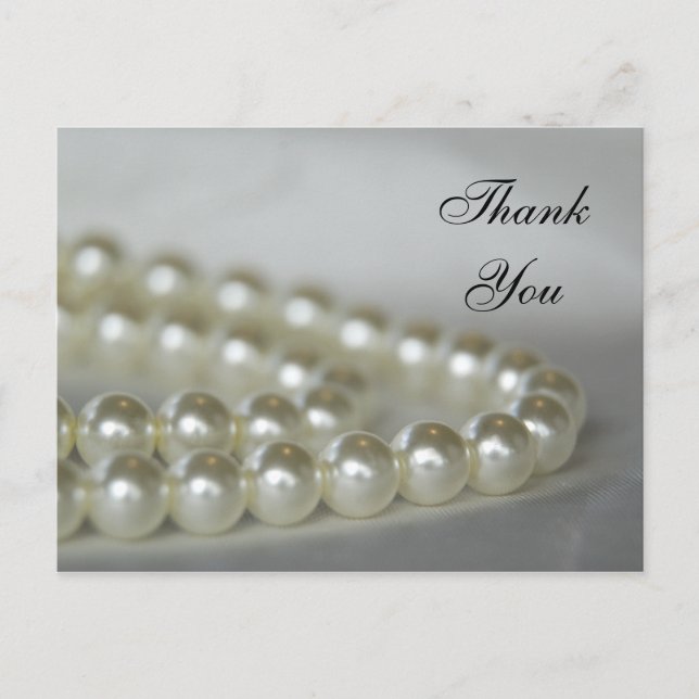 Carte Postale Merci de perles Mariages blanches (Devant)