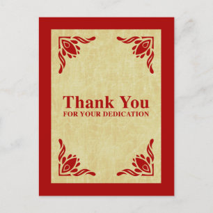 Carte Postale merci de votre dévouement