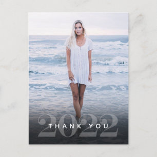 Carte Postale Merci d'élégance des diplômés 