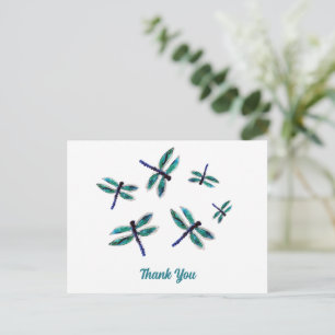 Carte Postale Merci des libellules dansantes