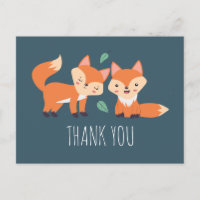 Merci d'illustration graphique de renards orange m