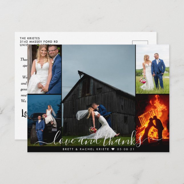 Carte Postale Merci du jour épique (Devant / Derrière)