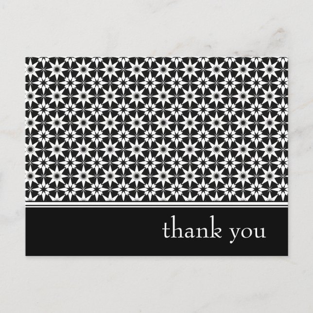 Carte Postale merci : élégant floral : (Devant)