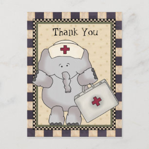 Carte postale Merci Elephant Nurse